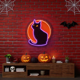 Cat halloween Artwork Led Neon Sign Light