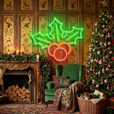 Christmas Holly Flex Neon Sign