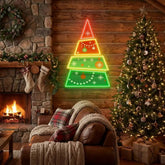 Christmas Tree Pyramid Led Neon Sign Light