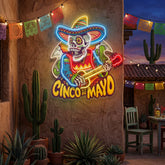 Cinco De Mayo Skull LED Neon Sign Light Pop Art