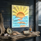 Coastal Rise LED Neon Sign Light Pop Art