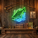 Cold Fishing Frame LED Neon Sign Light Pop Art