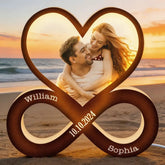Couple Heart Infinity - Personalized Photo Light Box