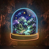 Cozy Night Snow Globe LED Neon Sign Light Pop Art