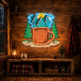 Cup of Nature LED Neon Sign Light Pop Art