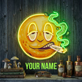 Custom Name Funny Smiley Face Artwork Led Neon Sign Light