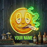 Custom Name Funny Smiley Face Artwork Led Neon Sign Light