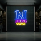 Custom Name Garage Neon Garage Light Sign