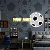 Custom Name Soccer Gift For Kids Artwork Led Neon Sign Light