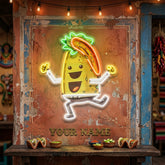 Custom Name Taco Style Dancing Music Artwork Led Neon Sign Light