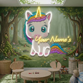 Custom Your Name For Baby Room Decor Nursery Unicorn Led Neon Sign Light