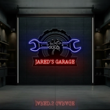 Custom Garage Led Neon Sign Men Gift Wall Decor Light