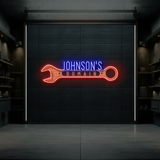 Custom Neon Sign Garage Gift for Men