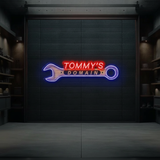 Custom Neon Sign Garage Gift for Men
