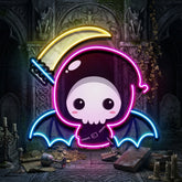 Cute Grim Reaper LED Neon Sign Light Pop Art