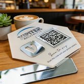 Custom Single QR Code Hexagon Stand