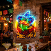 Cinco De Mayo Cactus LED Neon Sign Light Pop Art