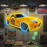 Japanese Old Drift Car LED Neon Sign Light Pop Art