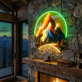 Mountain Landscape LED Neon Sign Light Pop Art