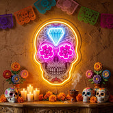 Decor Skull LED Neon Sign Light Pop Art