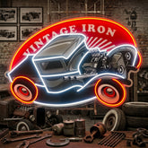 Amazing Black Hotrod Truck LED Neon Sign Light Pop Art