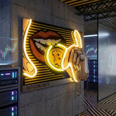 Burn Money With Bitcoin LED Neon Sign Light Pop Art