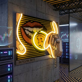 Burn Money With Bitcoin LED Neon Sign Light Pop Art