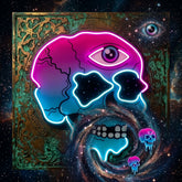 Psychedelic Trippy Skull LED Neon Sign Light Pop Art