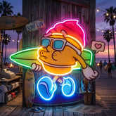 Ice Cream Trendy Retro LED Neon Sign Light Pop Art