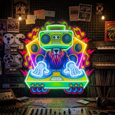 Dj Electro Music LED Neon Sign Light Pop Art