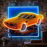 Classic Yellow Car LED Neon Sign Light Pop Art