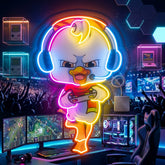 The Gamers Duck Esport LED Neon Sign Light Pop Art