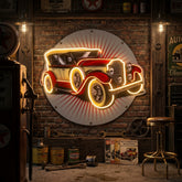 Old Car Power LED Neon Sign Light Pop Art