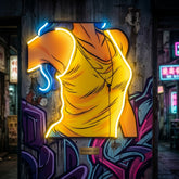 Women Listen Music LED Neon Sign Light Pop Art