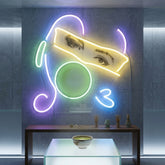 Rebelious Change The Rule Collapse Art LED Neon Sign Light Pop Art