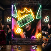 Rich Rapper Collapse Art LED Neon Sign Light Pop Art