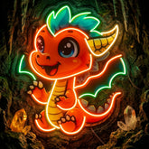 The Happy Dragon LED Neon Sign Light Pop Art