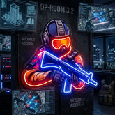 Shooting Games LED Neon Sign Light Pop Art