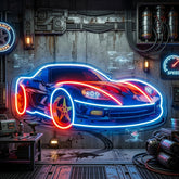 Sports Car LED Neon Sign Light Pop Art