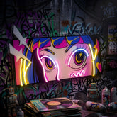 Radiant Gaze LED Neon Sign Light Pop Art