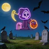 Death Halloween Artwork Led Neon Sign Light
