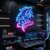 Demon Mascot LED Neon Sign Light Pop Art