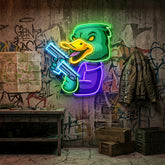 Duck Esport LED Neon Sign Light Pop Art