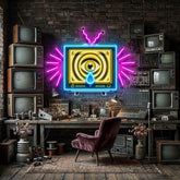 Emotionless Television Is Crying LED Neon Sign Light Pop Art