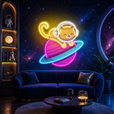 Feeline Astronaut Chilling LED Neon Sign Light Pop Art