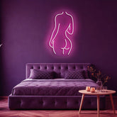 Female Back Silhouette Neon Sign