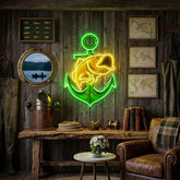 Fishing Anchor LED Neon Sign Light Pop Art