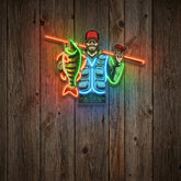 Fishing Is Fun LED Neon Sign Light Pop Art