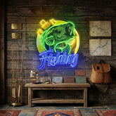 Fishing With A Large Anchor LED Neon Sign Light Pop Art