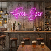 Free Beer Led Neon Sign Light